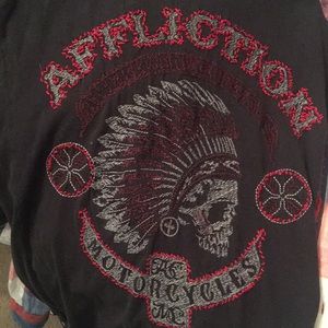 Affliction Motorcycles embroidered T-shirt